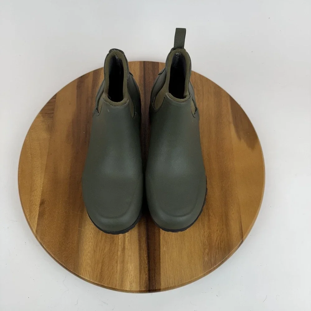New‎ Mens Bogs Suavie Green Waterproof Slip On Low Chelsea Ankle Bootie Size 9 M